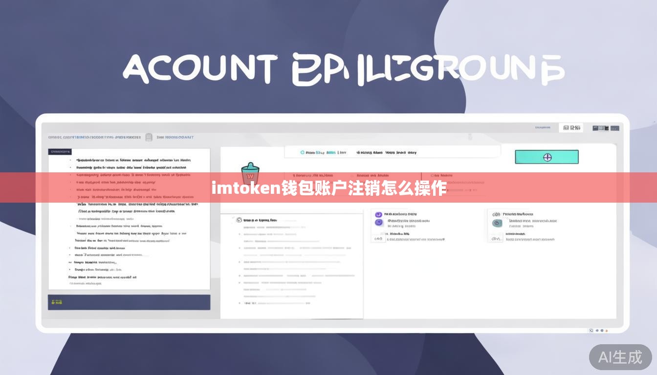 imtoken钱包账户注销怎么操作