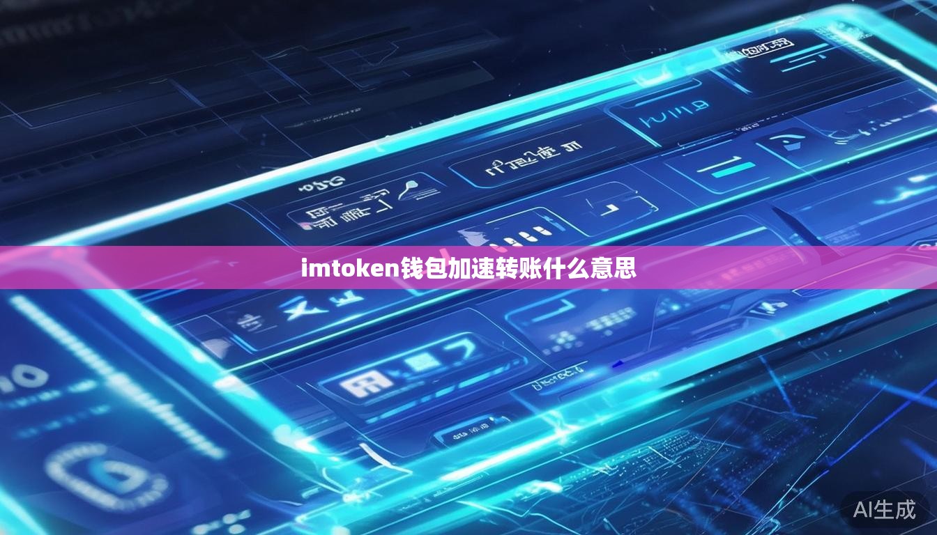 imtoken钱包加速转账什么意思
